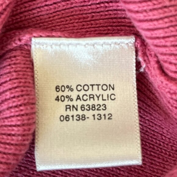 Vintage Christopher & Banks Hand Crochet Pink Short Sleeve Top Women's Large L - Picture 10 of 12